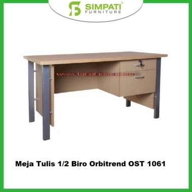Meja Tulis 1/2 Biro Orbitrend OST 1061 Kaki Besi