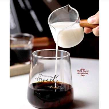 Mini Measuring Cup Gelas Pengukur Mini Dengan Pegangan Kayu