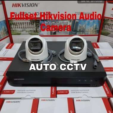 PAKET CCTV HIKVISION 4CH AUDIO 2 Camera