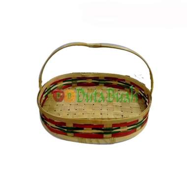 DUTA BUAH Keranjang Parcel Oval Warna Kecil (1 keranjang)