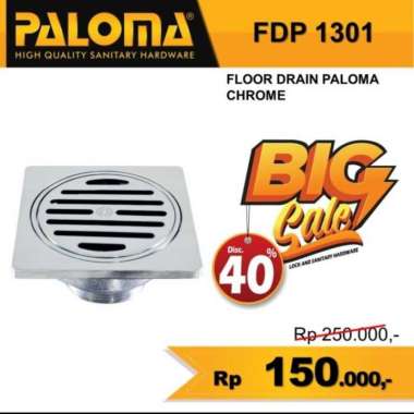 Floor Drain Paloma zinc-Alloy-crome -FDP1301