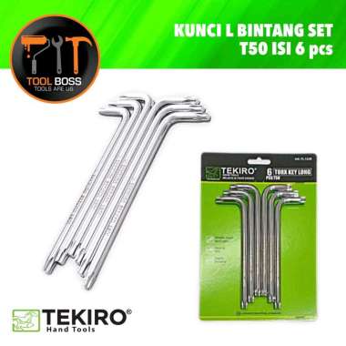 KUNCI L BINTANG TEKIRO PANJANG T 40 - T50 1 Set T 50