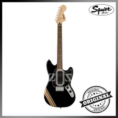 Gitar Guitar Electric Squier FSR Bullet Competition HH Mustang Black