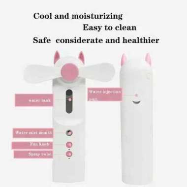 nano fan generation 2nd - kipas nano generasi 2 kipas nano humidifier Pink