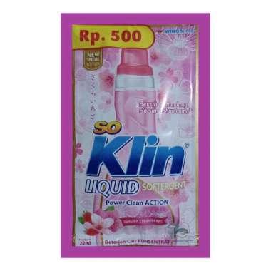 Soklin Liquid Cair 22ml Setengah Renceng /6Pcs Sakura