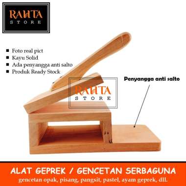 KT10-Rahta Alat geprek Pisang anti salto/gencetan opak/dumpling pangsit cetakan pastel/gencetan ayam