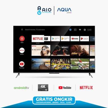 AQUA - TV ANDROID 55" - AQT65S5UG | PROMO GRATIS ONGKIR