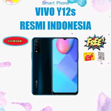 VIVO Y12S 3/32 RAM 3GB INTERNAL 32GB GARANSI RESMI VIVO INDONESIA Hitam