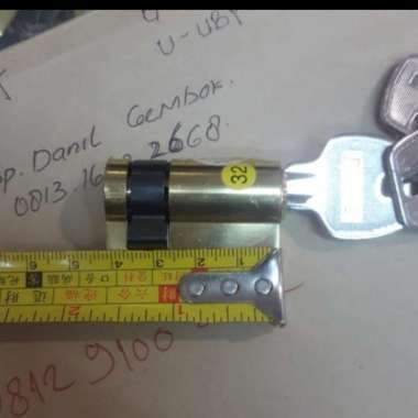 silinder setengah kunci 40mm rafes kuning silver