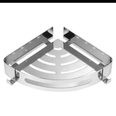 rak sudut kamar mandi stainless