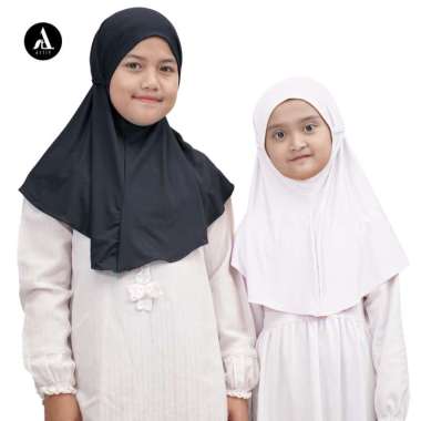 Artie | Hijab Bergo Maryam Anak Jilbab Polos Putih