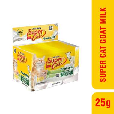Supercat Goat Milk 25Gr ( ISI 12 1 INNER ) SUSU KUCING