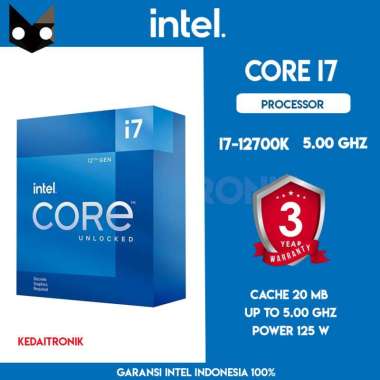 Intel Processor Core i7 12700K - LGA1700 CORE I7 5.00GHz