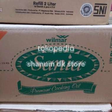 minyak sania 2 liter 1 dus isi 6pcs