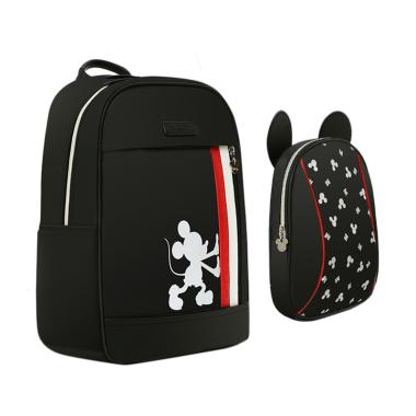 Disney Combination Series Mickey Diaper Bag Black Red White
