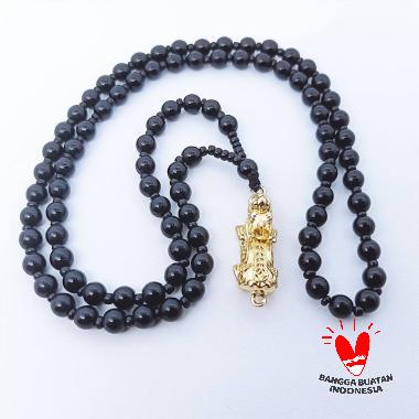 Vee Naga Pixiu Batu Giok Liontin Kalung Kesehatan Emas