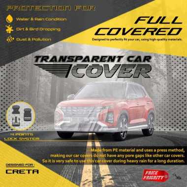 Body Cover Sarung Mobil Plastik HYUNDAI CRETA Tebal Anti Air WATERPROOF