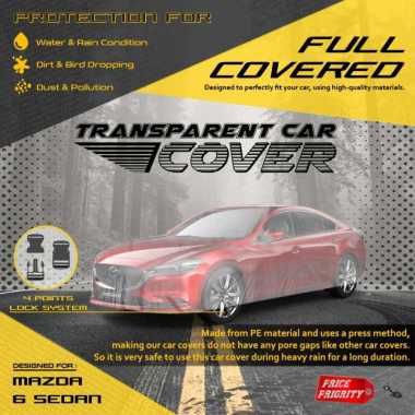 Body Cover Sarung Mobil Plastik MAZDA 6 SEDAN Tebal Anti Air WATERPROOF
