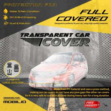 Body Cover Sarung Mobil Plastik MOBILIO Tebal Anti Air WATERPROOF