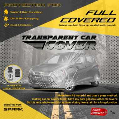 Body Cover Sarung Mobil Plastik CHEVROLET SPART Tebal Anti Air WATERPROOF