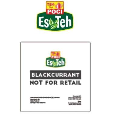 10 saset Bubuk Penambah Rasa Minuman Teh Poci Rasa Buah Blackcurrant