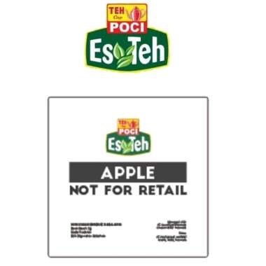 10 saset Bubuk Penambah Rasa Minuman Teh Poci Rasa Buah Apel