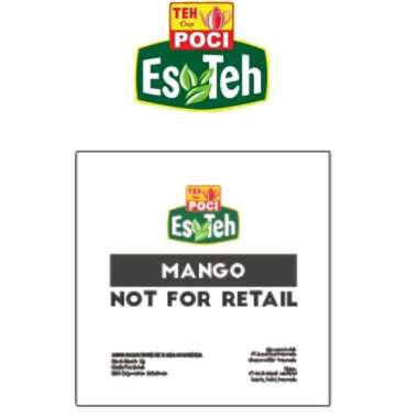 10 saset Bubuk Penambah Rasa Minuman Teh Poci Rasa Buah Mangga