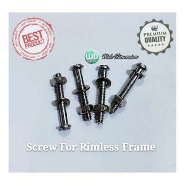 Baut Kacamata Screw lock 1mm Eyeglass Screw Kacamata Bor Frame Rimless