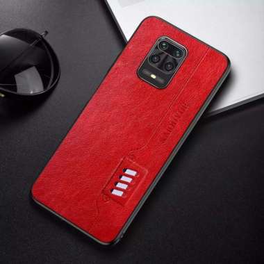 CASE KULIT XIAOM REDMI NOTE 9 PRO / NOTE 9 CASING KULIT KAIOUYUE XIAOMI NOTE 9 Merah