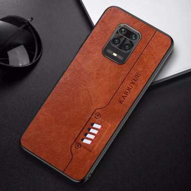 CASE KULIT XIAOM REDMI NOTE 9 PRO / NOTE 9 CASING KULIT KAIOUYUE XIAOMI NOTE 9 Cokelat