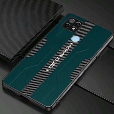 CASING SAMSUNG A12 COVER CASE CARBON FIBER PROTECTION PHONSEL CAMERA Hijau