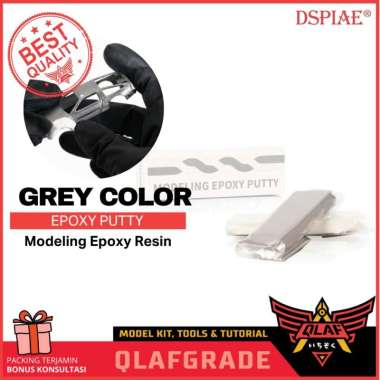 EPOXY PUTTY GREY warna gray black modelling epoxy resin dspiae