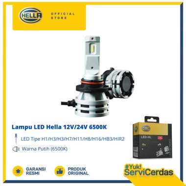 Lampu Mobil LED Hella 12V/24V 6500K H4/24W,24W