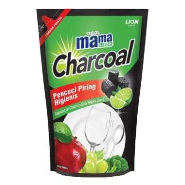 Promo Harga Mama Lime Cairan Pencuci Piring Charcoal 780 ml - Blibli