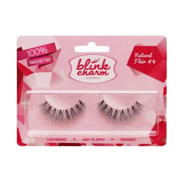 Blink Charm #4 Eyelashes Natural Flair Bulu Mata Palsu [1 Pair]