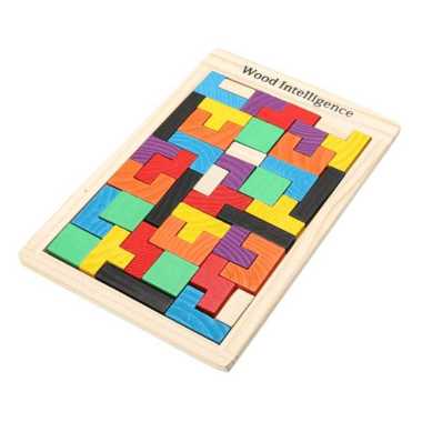 FG Mainan Puzzle Tetris Russian Tertis Block Toy Mainan Edukasi Anak Wood Intellegence TETRIS RUSSIA