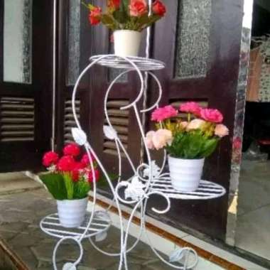 Rak Bunga/ Pot Bunga Besi Minimalis- Rak Bunga Besi Rinistore2