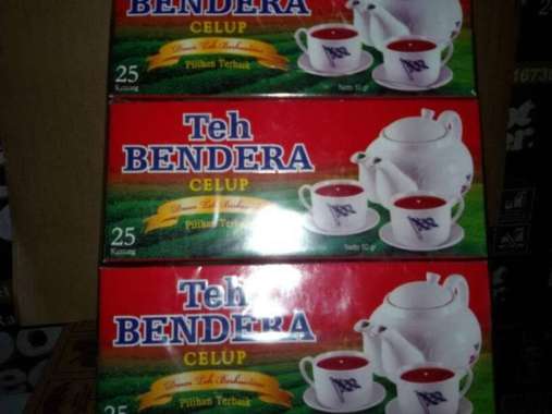 TEH BENDERA KOTAK CELUP ISI 25 [12 Kotak]