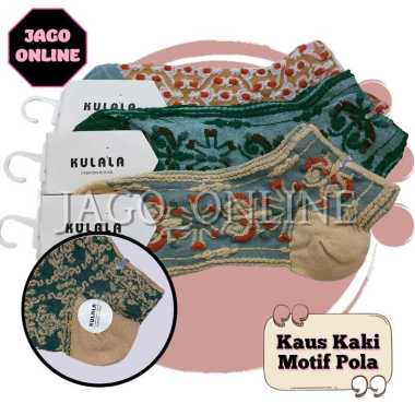 Kaos Kaki Remaja Cewek Perempuan Wanita Motif Bunga Aesthetic Vintage Pola