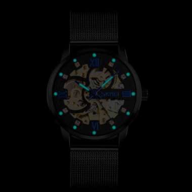 SKMEI 9199 Original Jam Tangan Pria Analog Automatic Rantai Tahan Air Rosegold