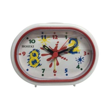 HOSEKI H9050 Oval Jam Weker Anak Putih
