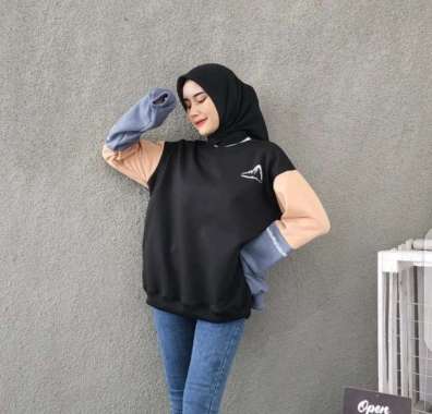 Sweater Wanita Termurah Berkualitas - Mountain Sweater L Hitam