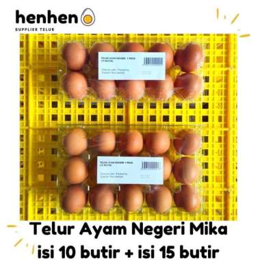 Telur Ayam Negeri Isi 15 Butir Incl Mika