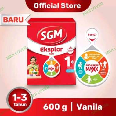 Promo Harga SGM Eksplor 1+ Susu Pertumbuhan Vanila 600 gr - Blibli