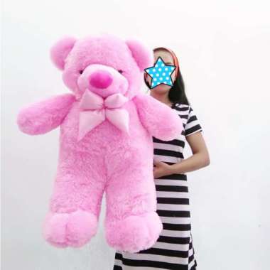 Boneka Teddy Bear Jumbo - Boneka Beruang Jumbo - Boneka Jumbo banyak warna Pink