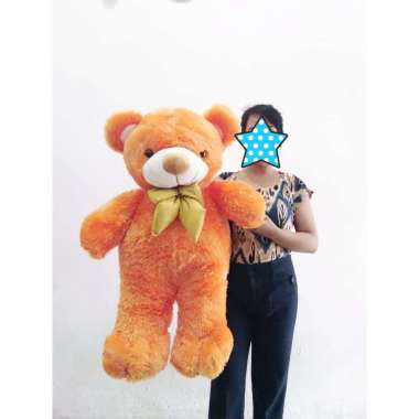 Boneka Teddy Bear Jumbo - Boneka Beruang Jumbo - Boneka Jumbo banyak warna Orange