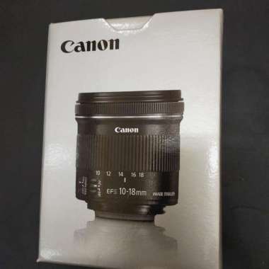 Lensa wide canon 10 18mm IS STM