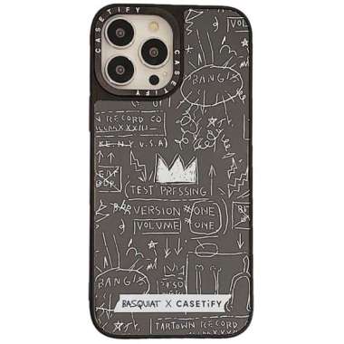 IPHONE 14 PRO MAX 14 PLUS HYBRID CASE BASQUIAT X CASETIFY IPHONE 14 PLUS WHITE CHALK