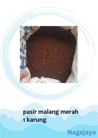 Pasir malang merah 1 karung pasir media tanam aquarium