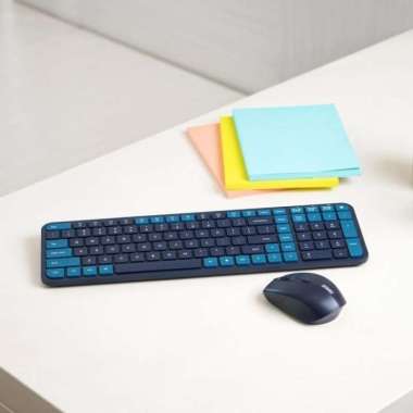 Ataru Wireless Keyboard K902 & Mouse M31 - Biru